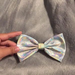 Holographic hair bow